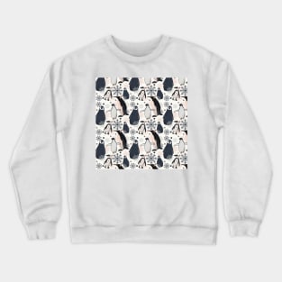 Snowy Penguins - Muted Crewneck Sweatshirt